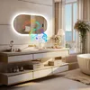 Miroir de salle de bain ovale Vrygle Bluetooth 50 x 80 cm, Voir les images du produit 8