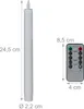 Relaxdays LED Stabkerzen, 6er Set, mit Fernbedienung, Timer Produktbild-Vorschau 6