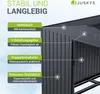 Juskys Metall Geräteschuppen XXL – Dunkelgrau, wetterfest Produktbild-Vorschau 5