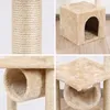 Arbre à chat, 4 niveaux, 93 cm, maison, tunnel, panier, Voir les images du produit 3