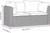 vidaXL 2 tlg. Garten Sofagarnitur mit Auflagen Poly Rattan Produktbild-Vorschau 6