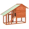 vidaXL Schowek na króliki 140x63x120 cm lite drewno jodłowe Podgląd zdjęcia produktu 4