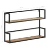 vidaXL Wandregal 80x20x60 cm Raues Mangoholz Produktbild-Vorschau 8