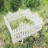 Płotek ogrodowy plastikowy palisada obrzeże ogrodowe białe Podgląd zdjęcia produktu 5