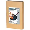 A cardboard box with a product label showing a frying pan and food. Produktbild-Vorschau