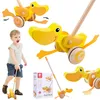 Strkadlo Kačenka dřevo 55cm tlačící s tyčkou v krabici Produktbild-Vorschau 18