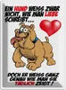 vianmo Blechschild 40x30 cm Hund weiß nicht Liebe zu zeigen Produktbild-Vorschau 1