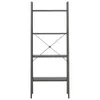 Standregal 4 Böden Schwarz 56x35x140 cm , Bücherregale Produktbild-Vorschau 3