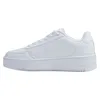 A white platform sneaker shown from the side against a white background. Produktbild-Vorschau