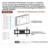 TV-Schrank Braun 116x42x125 cm mit schwarzem Hartglas, Produktbild-Vorschau 12