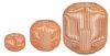 3er Set Windlichter Wili Stäbe in Kugelform apricot orange Produktbild-Vorschau 1
