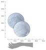 HOWHOMELY | Piatti piani - set da 4 - bianco - blu - in Anteprima dell’immagine prodotto 3