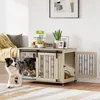PawHut psí klec 100 cm, domácí klec pro psy s kolečky, 2 Náhled obrázku produktu 2