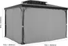 SucceBuy Rideau de terrasse Pavillon 2840x2840x2040mm Voir les images du produit 8
