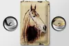 Blechschild Retro 20x30cm Portrait Pferd Kopf Produktbild-Vorschau 3