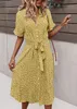 ASKSA Femme Fleurs Robe d'été Polka Dots Robe décontractée, Voir les images du produit 2