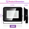 Jiubiaz RGB Fluter Außenleuchte IP67 Strahler Lampe Produktbild-Vorschau 6
