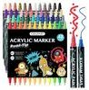 Acrylstifte wasserfest 48 Farben Steine Bemalen Marker für Produktbild-Vorschau 1