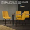 ML-Design Esszimmerstühle 2er Set Senfgelb, Produktbild-Vorschau 5