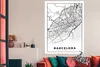 MuchoWow® Poster Barcelona - Stadtplan - Karte - Schwarz Produktbild-Vorschau 3