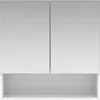 Badezimmer Hängeschrank mit Spiegel und Aussparung - Weiß - Produktbild-Vorschau 8