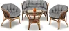 Gartenset 2x122x40cm + 190x40cm für Sessel, Sofa, Schaukel, Produktbild-Vorschau 1