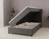 Boxspringbett, 120cm x 200cm, Grau, mit Bettkasten, Produktbild-Vorschau 2