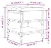 vidaXL Lavice na boty černá 42x42x45 cm Materiál na bázi Náhled obrázku produktu 8