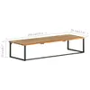 Garderobe mit Naturkante 100x35x22 cm Massivholz Akazie , Produktbild-Vorschau 8