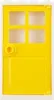 A yellow LEGO door with a white frame, shown front-on against a white background. Produktbild-Vorschau