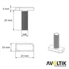 Avoltik 10x Hammerkopfschrauben M8 I 20 mm Produktbild-Vorschau 2