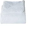 A folded white blanket with a geometric pattern. Náhľad obrázku produktu