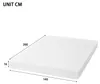 Matras 140x200 cm, H3, 16 cm, ergonomische schuimmatras, Productafbeelding-voorbeeld 2