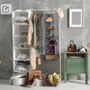 Relaxdays Kleiderschrank Hängeregal, 6 Fächer, Stoff, HBT: Produktbild-Vorschau 5