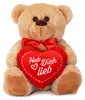 Teddybär mit Herz HAB DICH LIEB Plüsch-Teddy braun 25 cm Produktbild-Vorschau 1