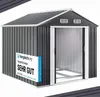 GARDEBRUK® XXXL Metall Gerätehaus 8m² mit Fundament Produktbild-Vorschau 2