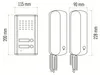 Audiodeurbel Emos H1086 voor 2 personen, wit Productafbeelding-voorbeeld 5