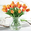 MODFU 10x PolyurethanTulpen Orange, Realistische Produktbild-Vorschau 2