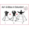 Strandmuschel blau Seilzug Zelt 200x120x100cm 2 Personen Produktbild-Vorschau 3