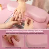 Stół do manicure COSTWAY z elektrycznym odkurzaczem, stół Podgląd zdjęcia produktu 6