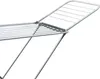 A close-up view of a silver aluminum drying rack against a white background. Produktbild-Vorschau