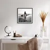 Gerahmtes Poster - Schwarzer Rahmen - Frau Strand Surfen - Produktbild-Vorschau 6