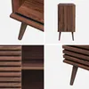 A collage of four close-up images of a wooden sideboard. Anteprima dell’immagine prodotto