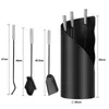 Jopassy Set per caminetto da 4 pezzi in acciaio inox Set Anteprima dell’immagine prodotto 2
