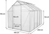 Serre jardin polycarbonate 250 x 190 x 195 cm "Basilic" - Voir les images du produit 4