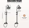 Duschset - Regenduschsystem - Handbrause - Höhenverstellbar Produktbild-Vorschau 6