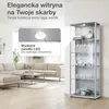 K-Möbel Gablota szklana stojąca w kolorze aluminium / Podgląd zdjęcia produktu 5