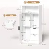 Schmaler Badezimmerschrank mit Schubladen und offenen Produktbild-Vorschau 4