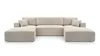 Wohnlandschaft PULA-U Cord Schlafsofa, Bettkasten BEIGE Produktbild-Vorschau 2