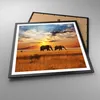 Gerahmtes Poster - Schwarzer Rahmen - Elefanten Safari Produktbild-Vorschau 3